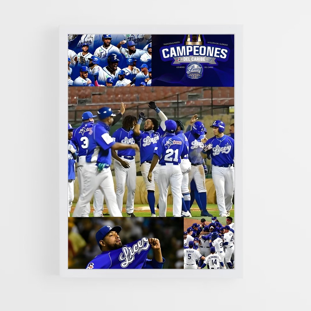 Poster Celebration des Tigres – affiche Baseball (vue 3)